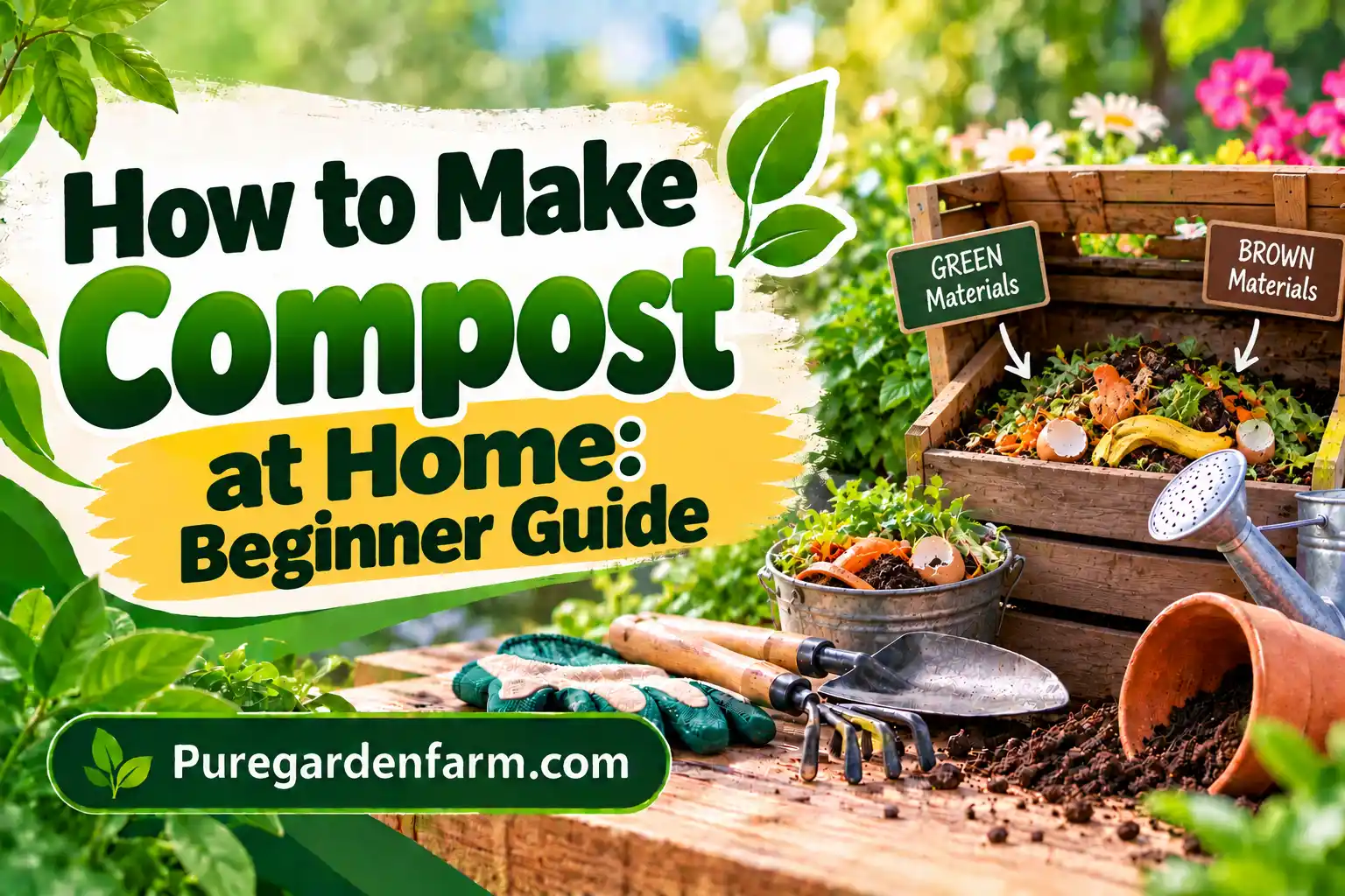 How to Make Compost at Home: Beginner Guide