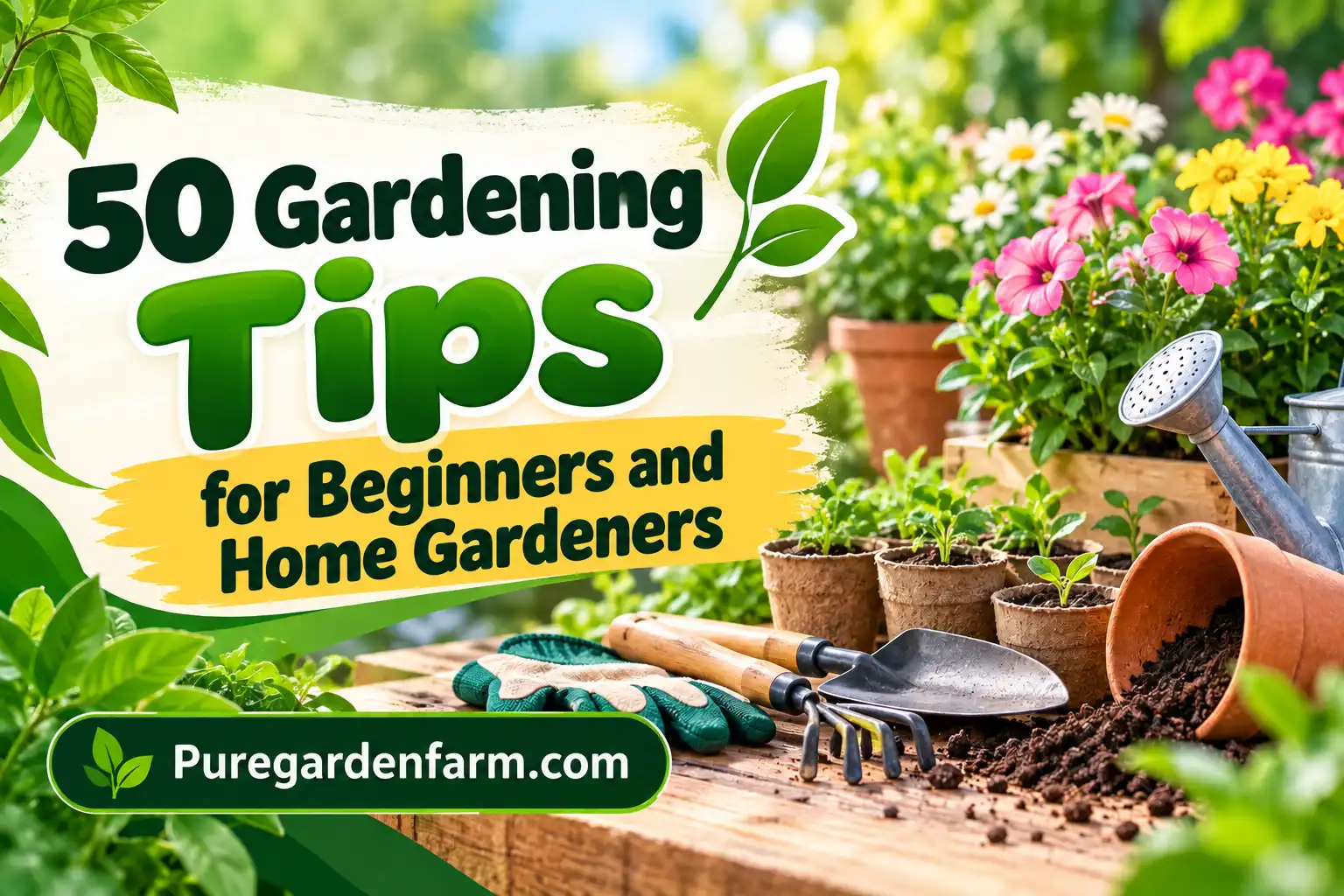 50 Gardening Tips for Beginners and Home Gardeners